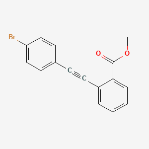 molecular formula C16H11BrO2 B8669222 Methyl 2-(4-bromophenylethynyl)benzoate 