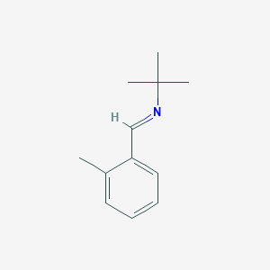 molecular formula C12H17N B8669230 N-(2-Methylbenzylidene)-tert-butylamine 