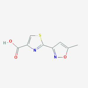 molecular formula C8H6N2O3S B8669242 2-(5-Methyl-isoxazol-3-yl)-thiazole-4-carboxylic acid 