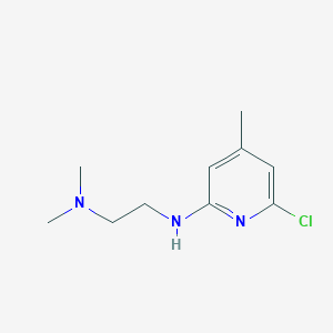 molecular formula C10H16ClN3 B8669257 2-(2-Dimethylaminoethylamino)-4-methyl-6-chloropyridine 