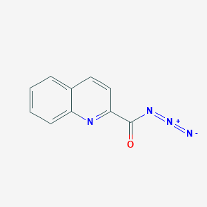 molecular formula C10H6N4O B8669277 2-Quinolinecarbonyl azide CAS No. 36802-74-1