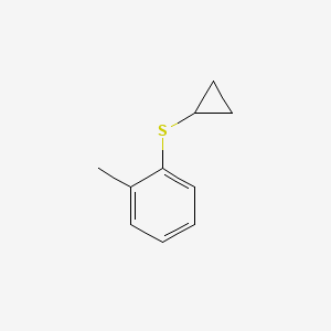 molecular formula C10H12S B8669339 1-(Cyclopropylsulfanyl)-2-methylbenzene 