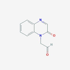 molecular formula C10H8N2O2 B8669344 (2-oxoquinoxalin-1(2H)-yl)acetaldehyde 