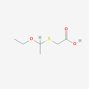 B8669440 Acetic acid, [(1-ethoxyethyl)thio]- CAS No. 125488-65-5