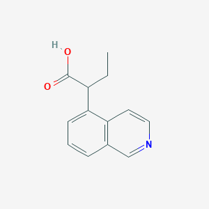 molecular formula C13H13NO2 B8669442 2-(5-Isoquinolinyl)butanoic acid CAS No. 581813-23-2