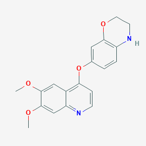 7-(6,7-dimethoxyquinolin-4-yloxy)-3,4-dihydro-2H-benzo[b][1,4]oxazine