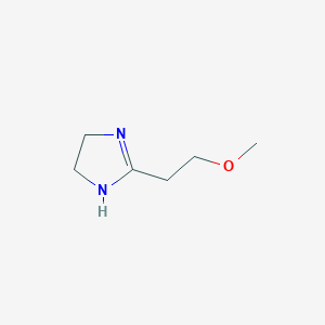 molecular formula C6H12N2O B8669460 2-(2-Methoxyethyl)-4,5-dihydro-1H-imidazole CAS No. 61737-85-7
