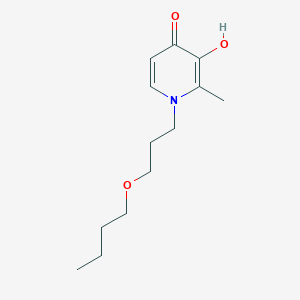 molecular formula C13H21NO3 B8669506 1-(3-Butoxypropyl)-3-hydroxy-2-methylpyrid-4-one 