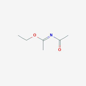 Ethanimidic acid, N-acetyl-, ethyl ester