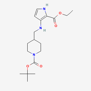 1-Boc-4-[(2-Ethoxycarbonyl-1H-pyrrol-3-ylamino)methyl]piperidine