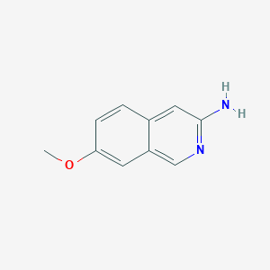 molecular formula C10H10N2O B8669567 3-Amino-7-methoxyisoquinoline 