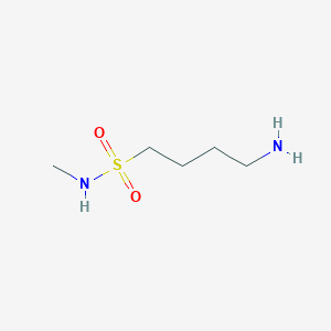 molecular formula C5H14N2O2S B8669580 4-amino-N-methylbutane-1-sulfonamide 