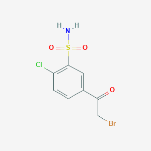 Bromo-4'-chloro-3'-sulfamoylacetophenone
