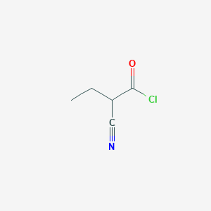 Butanoyl chloride, 2-cyano-