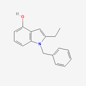 molecular formula C17H17NO B8669630 1-Benzyl-2-ethyl-1H-indol-4-OL 