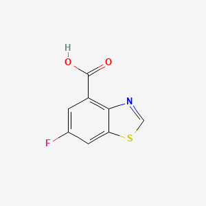 molecular formula C8H4FNO2S B8669641 6-Fluoro-benzothiazole-4-carboxylic acid 
