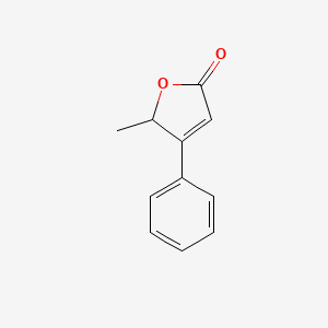 molecular formula C11H10O2 B8669729 5-methyl-4-phenylfuran-2(5H)-one CAS No. 74528-46-4