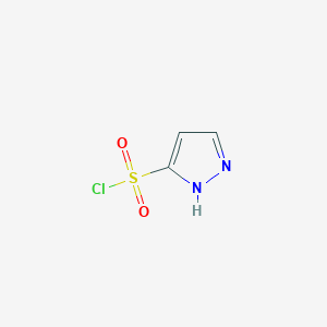 molecular formula C3H3ClN2O2S B8669817 1H-Pyrazole-3-sulfonyl chloride 