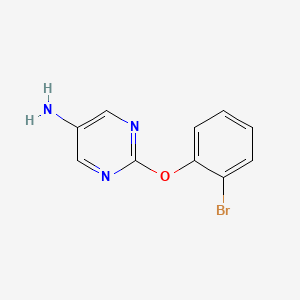 molecular formula C10H8BrN3O B8669851 2-(2-Bromophenoxy)pyrimidin-5-amine 