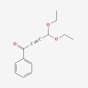 molecular formula C14H16O3 B8669895 4,4-Diethoxy-1-phenylbut-2-yn-1-one CAS No. 53366-80-6