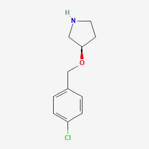 molecular formula C11H14ClNO B8669905 (R)-3-(4-chloro-benzyloxy)-pyrrolidine 