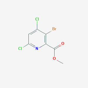 molecular formula C7H4BrCl2NO2 B8669925 Methyl 3-bromo-4,6-dichloropyridine-2-carboxylate 