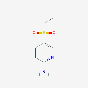 molecular formula C7H10N2O2S B8669946 5-(Ethylsulfonyl)pyridin-2-amine 