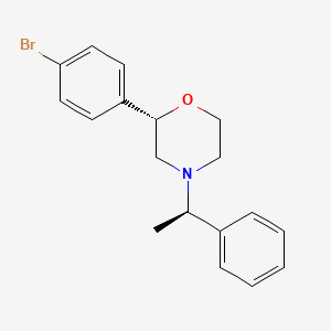 molecular formula C18H20BrNO B8669969 (2S)-2-(4-bromophenyl)-4-[(1R)-1-phenylethyl]morpholine CAS No. 879205-74-0