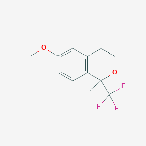 molecular formula C12H13F3O2 B8669992 6-Methoxy-1-methyl-1-trifluoromethylisochroman CAS No. 225526-40-9