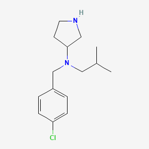 N-[(4-Chlorophenyl)methyl]-N-(2-methylpropyl)pyrrolidin-3-amine