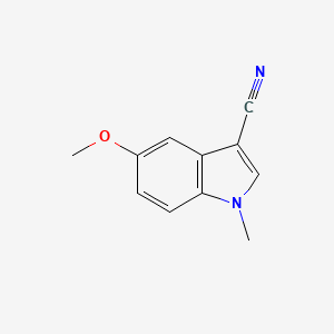 molecular formula C11H10N2O B8670031 5-methoxy-1-methyl-1H-indole-3-carbonitrile 