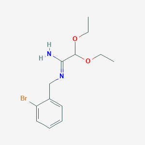 N-(2-Bromobenzyl)-2,2-diethoxyacetimidamide