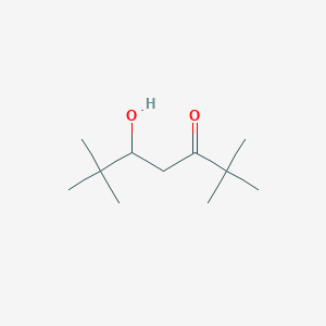 molecular formula C11H22O2 B8670104 5-Hydroxy-2,2,6,6-tetramethyl-3-heptanone 