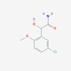 molecular formula C9H10ClNO3 B8670121 2-(5-Chloro-2-methoxyphenyl)-2-hydroxyacetamide 