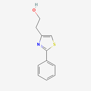 molecular formula C11H11NOS B8670137 2-Phenyl-4-(beta-hydroxyethyl)thiazole 