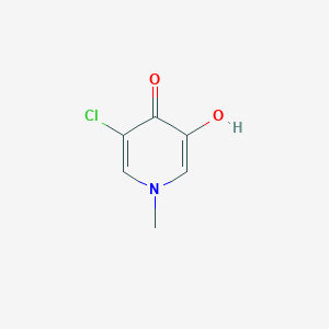 molecular formula C6H6ClNO2 B8670202 3-chloro-5-hydroxy-1-methylpyridin-4(1H)-one 
