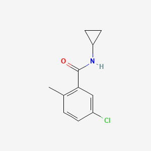molecular formula C11H12ClNO B8670208 5-chloro-N-cyclopropyl-2-methylbenzamide 