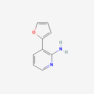 molecular formula C9H8N2O B8670216 3-Furan-2-ylpyridin-2-amine 