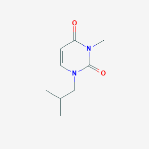 molecular formula C9H14N2O2 B8670342 1-isobutyl-3-methylpyrimidine-2,4(1H,3H)-dione CAS No. 58481-19-9