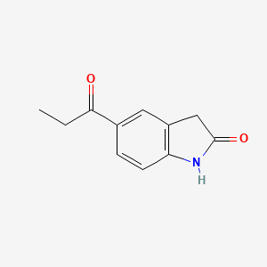 molecular formula C11H11NO2 B8670352 5-Propionyloxindole 