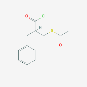 2-Acetylthiomethyl-3-phenyl-propionyl chloride