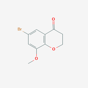 molecular formula C10H9BrO3 B8670371 6-Bromo-8-methoxychroman-4-one 