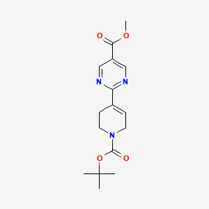 Methyl 2-(1-(tert-butoxycarbonyl)-1,2,3,6-tetrahydropyridin-4-yl)pyrimidine-5-carboxylate