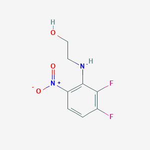 molecular formula C8H8F2N2O3 B8670486 2-[(2,3-Difluoro-6-nitrophenyl)amino]ethanol 