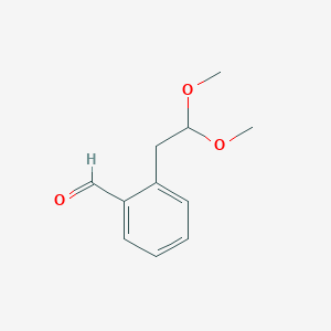 molecular formula C11H14O3 B8670505 2-(2,2-Dimethoxyethyl)benzaldehyde CAS No. 112396-12-0