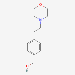 molecular formula C13H19NO2 B8670514 [4-(2-Morpholin-4-yl-ethyl)-phenyl]-methanol 