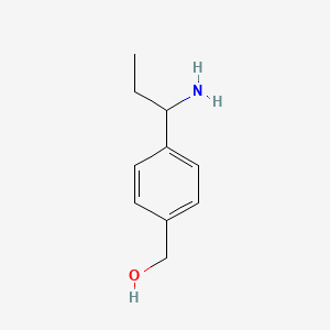 molecular formula C10H15NO B8670567 [4-(1-Aminopropyl)-phenyl]-methanol 