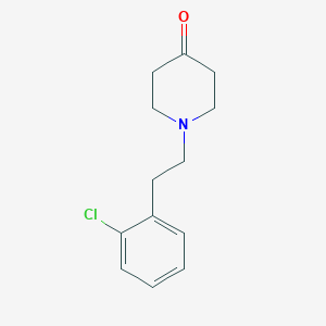 B8670628 1-[2-(2-Chlorophenyl)ethyl]piperidin-4-one CAS No. 39742-61-5