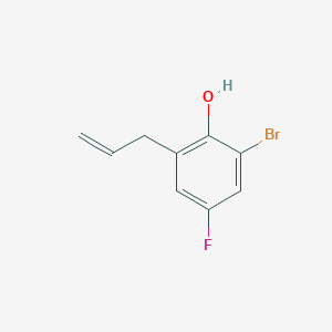 molecular formula C9H8BrFO B8670633 2-Allyl-6-bromo-4-fluorophenol 