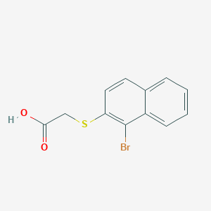 B086707 2-(1-Bromonaphthalen-2-yl)sulfanylacetic acid CAS No. 92025-38-2